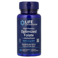 <img alt="Life Extension, Optimized Folate, High Potency , 8,500 mcg DFE, 30 Vegetarian Tablets" title="Life Extension, Optimized Folate, High Potency , 8,500 mcg DFE, 30 Vegetarian Tablets,737870191339"