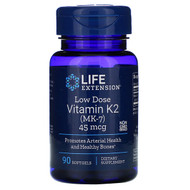 <img alt="Life Extension, Low Dose Vitamin K2 (MK-7), 45 mcg, 90 Softgels" title="Life Extension, Low Dose Vitamin K2 (MK-7), 45 mcg, 90 Softgels,737870193692"