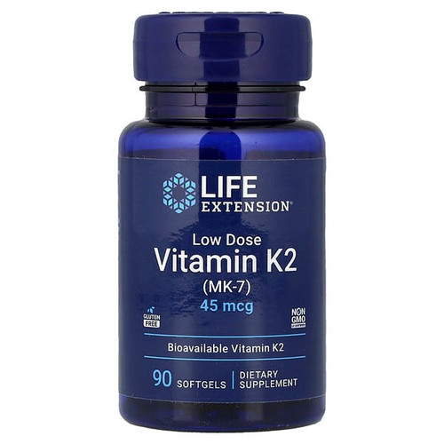 <img alt="Life Extension, Low Dose Vitamin K2 (MK-7), 45 mcg, 90 Softgels" title="Life Extension, Low Dose Vitamin K2 (MK-7), 45 mcg, 90 Softgels,737870193692"