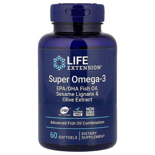 <img alt="Life Extension, Super Omega-3, EPA-DHA Fish Oil, Sesame Lignans & Olive Extract, 60 Softgels" title="Life Extension, Super Omega-3, EPA-DHA Fish Oil, Sesame Lignans & Olive Extract, 60 Softgels,737870198369"