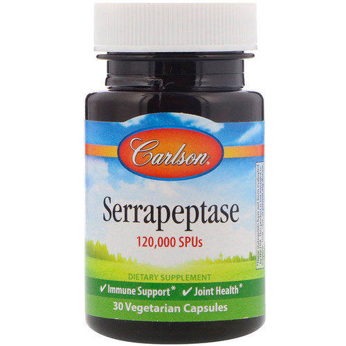 <img alt="Carlson Labs, Serrapeptase, Delayed  Release, 120,000 SPUs, 30 Vegetarian Capsules" title="Carlson Labs, Serrapeptase, Delayed  Release, 120,000 SPUs, 30 Vegetarian Capsules,088395662102"