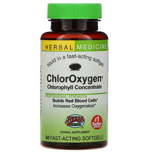 <img alt="Herbs Etc., ChlorOxygen, Chlorophyll Concentrate, 60 Fast-Acting Softgels" title="Herbs Etc., ChlorOxygen, Chlorophyll Concentrate, 60 Fast-Acting Softgels,765704519264"