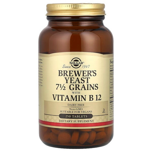 <img alt="Solgar, Brewers Yeast, 7 1-2 Grains with Vitamin B12, 250 Tablets" title="Solgar, Brewers Yeast, 7 1-2 Grains with Vitamin B12, 250 Tablets,033984004009"