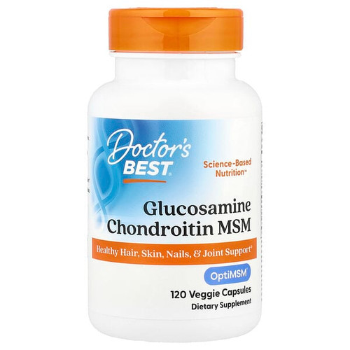 <img alt="Doctors Best, Glucosamine Chondroitin MSM, 120 Veggie Capsules" title="Doctors Best, Glucosamine Chondroitin MSM, 120 Veggie Capsules,753950000803"
