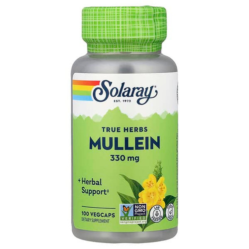 <img alt="Solaray, True Herbs, Mullein, 330 mg, 100 VegCaps" title="Solaray, True Herbs, Mullein, 330 mg, 100 VegCaps,076280013900"