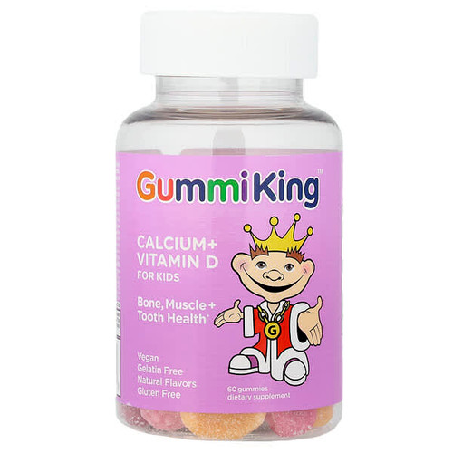 <img alt="GummiKing, Calcium + Vitamin D Gummies For Kids, 60 Gummies" title="GummiKing, Calcium + Vitamin D Gummies For Kids, 60 Gummies,835776000523"