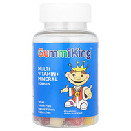 <img alt="GummiKing, Multi Vitamin + Mineral Gummies for Kids, Strawberry, Orange, Lemon, Grape, Cherry and Grapefruit, 60 Gummies" title="GummiKing, Multi Vitamin + Mineral Gummies for Kids, Strawberry, Orange, Lemon, Grape, Cherry and Grapefruit, 60 Gummies,835776000684"