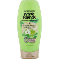 3 PACK of Garnier, Whole Blends, Green Apple & Green Tea Refreshing Conditioner, 12.5 fl oz (370 ml)
