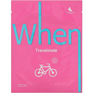 3 PACK of When Beauty, Travelmate, Bio-Cellulose Sheet Mask, 1 Sheet, 0.8 fl oz (23 ml)