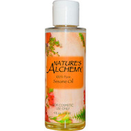 3 PACK of Natures Alchemy, Sesame Oil, 4 fl oz (118 ml)