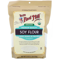 <img alt="Bobs Red Mill, Organic Soy Flour, 16 oz (454 g)" title="Bobs Red Mill, Organic Soy Flour, 16 oz (454 g),039978118660"