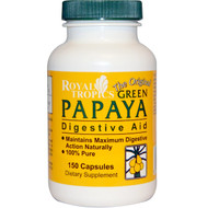 <img alt="Royal Tropics, The Original Green Papaya, Digestive Aid, 150 Capsules" title="Royal Tropics, The Original Green Papaya, Digestive Aid, 150 Capsules,011092100264"