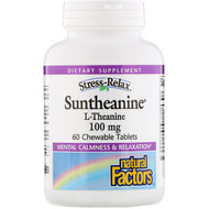 <img alt="Natural Factors, Stress-Relax, Suntheanine, L-Theanine, 100 mg, 60 Chewable Tablets" title="Natural Factors, Stress-Relax, Suntheanine, L-Theanine, 100 mg, 60 Chewable Tablets,068958028323"