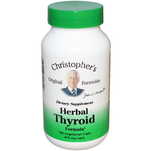 <img alt="Christophers Original Formulas, Herbal Thyroid Formula, 475 mg, 100 Veggie Caps" title="Christophers Original Formulas, Herbal Thyroid Formula, 475 mg, 100 Veggie Caps,084783891390"
