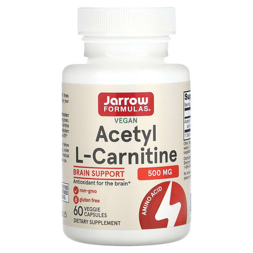 <img alt="Jarrow Formulas, Acetyl L-Carnitine, 500 mg, 60 Veggie Capsules" title="Jarrow Formulas, Acetyl L-Carnitine, 500 mg, 60 Veggie Capsules,790011150374"