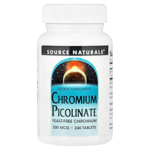 <img alt="Source Naturals, Chromium Picolinate, 200 mcg, 240 Tablets" title="Source Naturals, Chromium Picolinate, 200 mcg, 240 Tablets,021078001089"