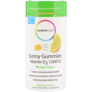 <img alt="Rainbow Light, Sunny Gummies, Vitamin D3 , Lemon Flavor, 1,000 IU, 50 Gummies" title="Rainbow Light, Sunny Gummies, Vitamin D3 , Lemon Flavor, 1,000 IU, 50 Gummies,021888120628"