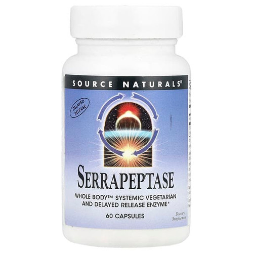 <img alt="Source Naturals, Serrapeptase, 60 Capsules (60,000 SPU Per Capsule)" title="Source Naturals, Serrapeptase, 60 Capsules (60,000 SPU Per Capsule),021078019497"