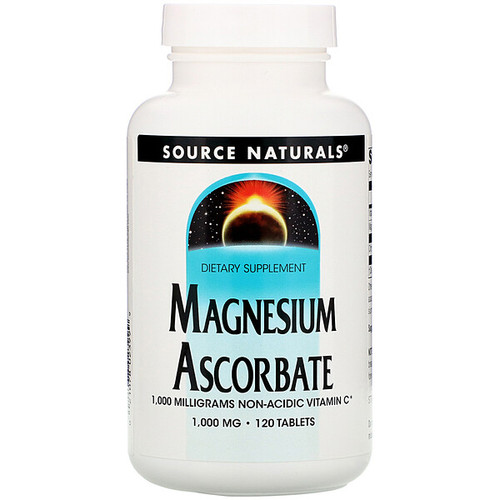 <img alt="Source Naturals, Magnesium Ascorbate, 1000 mg, 120 Tablets" title="Source Naturals, Magnesium Ascorbate, 1000 mg, 120 Tablets,021078023999"
