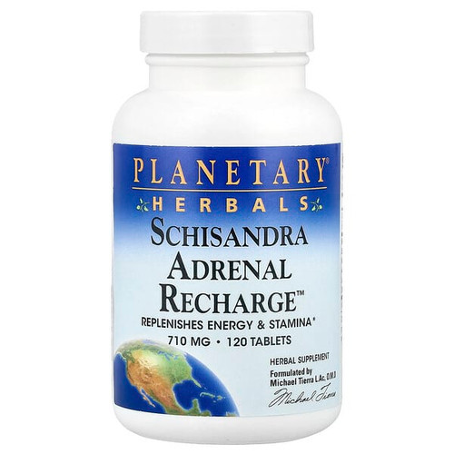 <img alt="Planetary Herbals, Schisandra Adrenal Recharge, 120 Tablets" title="Planetary Herbals, Schisandra Adrenal Recharge, 120 Tablets,021078101567"