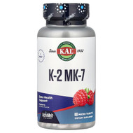 <img alt="KAL, K-2 MK-7, Raspberry, 60 Micro Tablets (100 mcg per Tablet)" title="KAL, K-2 MK-7, Raspberry, 60 Micro Tablets (100 mcg per Tablet),021245646846"