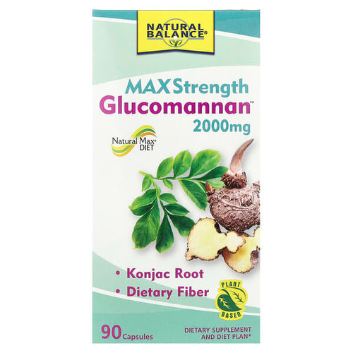<img alt="Natural Balance, Glucomannan, Maximum Strength, 90 Capsules (666 mg per Capsule)" title="Natural Balance, Glucomannan, Maximum Strength, 90 Capsules (666 mg per Capsule),047868804449"