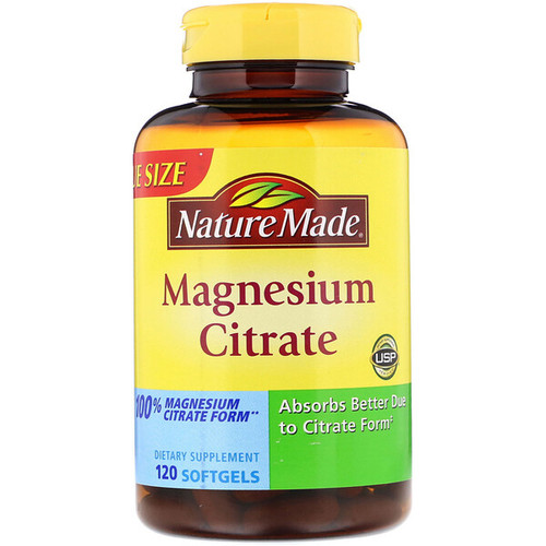 <img alt="Nature Made, Magnesium Citrate, 120 Softgels" title="Nature Made, Magnesium Citrate, 120 Softgels,031604028954"