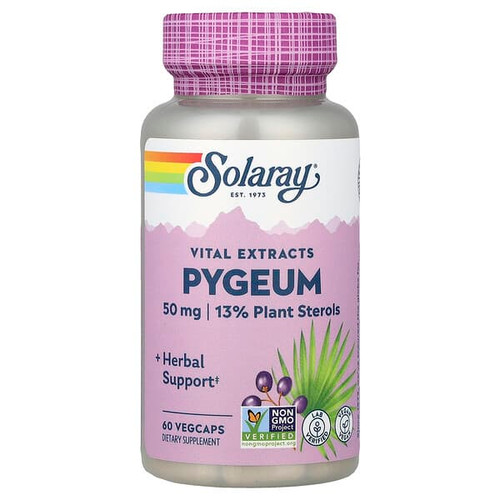 <img alt="Solaray, Vital Extracts, Pygeum, 50 mg, 60 VegCaps" title="Solaray, Vital Extracts, Pygeum, 50 mg, 60 VegCaps,076280037609"