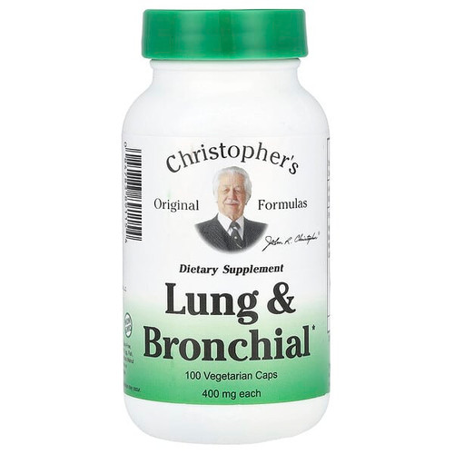 <img alt="Christophers Original Formulas, Lung & Bronchial, 100 Vegetarian Caps" title="Christophers Original Formulas, Lung & Bronchial, 100 Vegetarian Caps,084783891154"