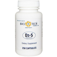<img alt="Bio Tech Pharmacal, D3-5 Cholecalciferol, 250 Capsules" title="Bio Tech Pharmacal, D3-5 Cholecalciferol, 250 Capsules,705105094700"