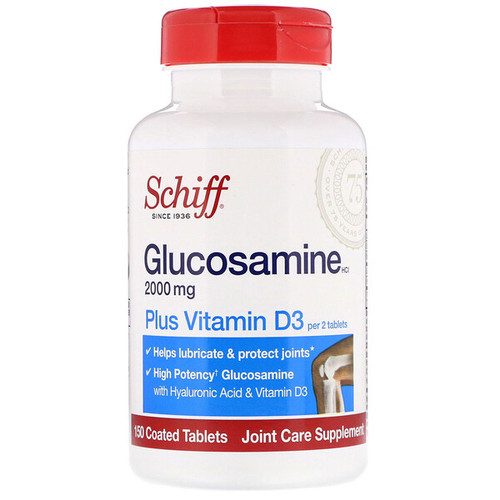 <img alt="Schiff, Glucosamine, Plus Vitamin D3, 2000 mg, 150 Coated Tablets" title="Schiff, Glucosamine, Plus Vitamin D3, 2000 mg, 150 Coated Tablets,020525121875"