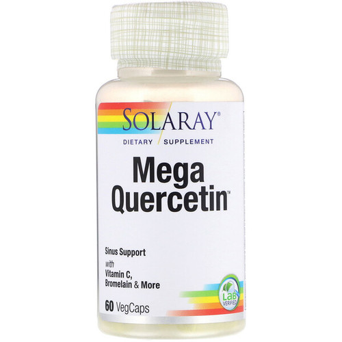 <img alt="Solaray, Mega Quercetin - 1200 mg - 60 Vegetarian Capsules" title="Solaray, Mega Quercetin - 1200 mg - 60 Vegetarian Capsules,076280446869"