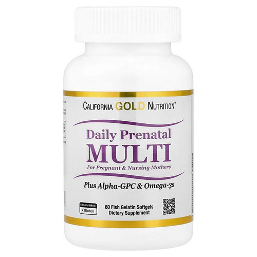 <img alt="California Gold Nutrition, Prenatal MultiVitamin with Alpha-GPC and Omega-3s, 60 Fish Gelatin Softgel" title="California Gold Nutrition, Prenatal MultiVitamin with Alpha-GPC and Omega-3s, 60 Fish Gelatin Softgel,898220013456"