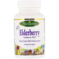 <img alt="Paradise Herbs, Elderberry, 60 Vegetarian Capsules" title="Paradise Herbs, Elderberry, 60 Vegetarian Capsules,601944778163"