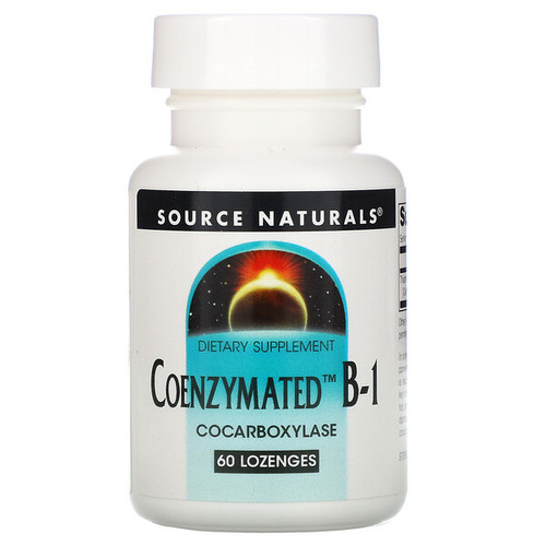 <img alt="Source Naturals, Coenzymated B-1, 60 Tablets" title="Source Naturals, Coenzymated B-1, 60 Tablets,021078009337"