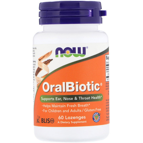 <img alt="Now Foods, OralBiotic, 60 Lozenges" title="Now Foods, OralBiotic, 60 Lozenges,733739029218"