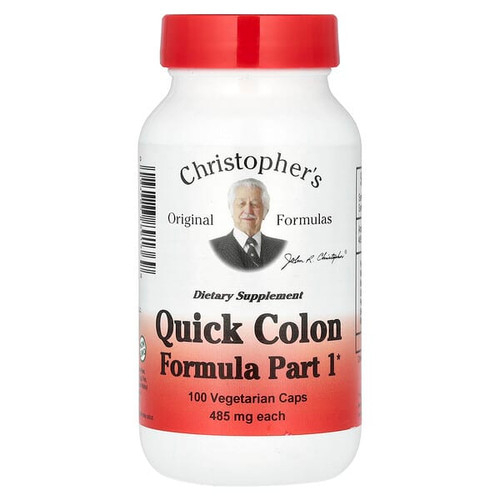<img alt="Christophers Original Formulas, Quick Colon Formula Part 1, 485 mg, 100 Vegetarian Caps" title="Christophers Original Formulas, Quick Colon Formula Part 1, 485 mg, 100 Vegetarian Caps,084783891369"