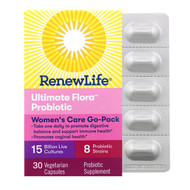 <img alt="Renew Life, Womens Care Go-Pack, Ultimate Flora Probiotic, 15 Billion Live Cultures, 30 Vegetarian Capsules" title="Renew Life, Womens Care Go-Pack, Ultimate Flora Probiotic, 15 Billion Live Cultures, 30 Vegetarian Capsules,631257158727"