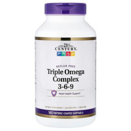 <img alt="21st Century, Triple Omega Complex 3-6-9, 180 Enteric Coated Softgels" title="21st Century, Triple Omega Complex 3-6-9, 180 Enteric Coated Softgels,740985228753"
