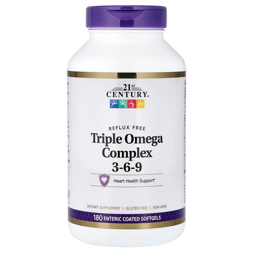 <img alt="21st Century, Triple Omega Complex 3-6-9, 180 Enteric Coated Softgels" title="21st Century, Triple Omega Complex 3-6-9, 180 Enteric Coated Softgels,740985228753"