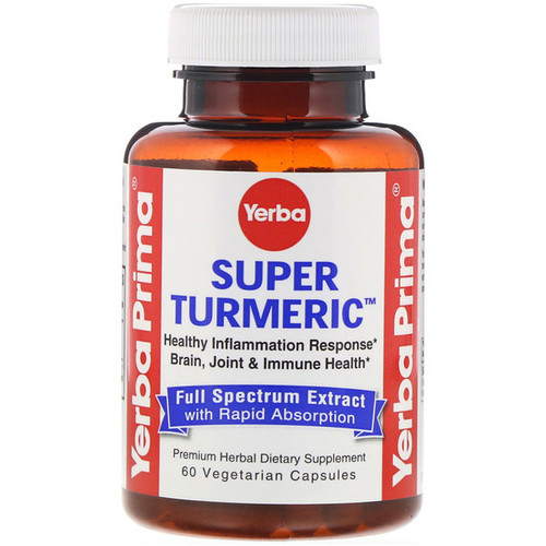 <img alt="Yerba Prima, Super Turmeric, 60 Vegetarian Capsules" title="Yerba Prima, Super Turmeric, 60 Vegetarian Capsules,046352004204"