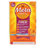 Metamucil, 4 in 1 MultiHealth Fiber Powder, Sugar Free, Orange Smooth Singles, 30 Packets, 0.21 oz (5.8 g) Each