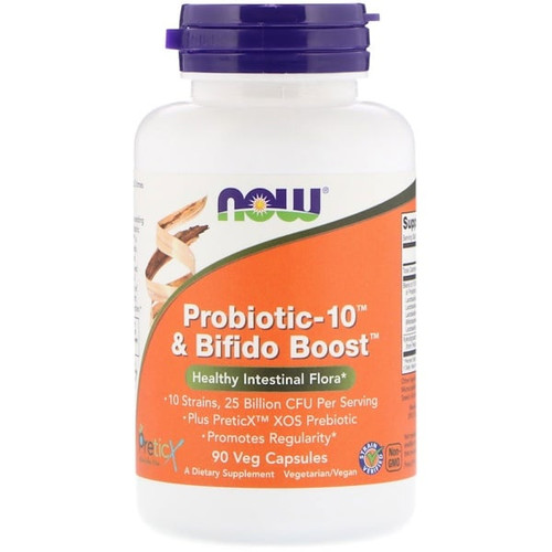 <img alt="Now Foods, Probiotic-10 & Bifido Boost, 25 Billion, 90 Veg Capsules" title="Now Foods, Probiotic-10 & Bifido Boost, 25 Billion, 90 Veg Capsules,733739029249"