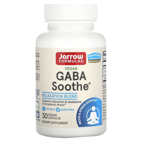 <img alt="Jarrow Formulas, GABA Soothe, 30 Veggie Capsules" title="Jarrow Formulas, GABA Soothe, 30 Veggie Capsules,790011290445"