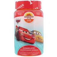 3 PACK of Sundown Naturals Kids, Complete Multivitamin Gummies, Disney Cars, Natural Grape, Orange & Cherry Flavors, 60 Gummies