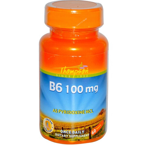<img alt="Thompson, B6, 100 mg, 60 Tablets" title="Thompson, B6, 100 mg, 60 Tablets,031315199707"