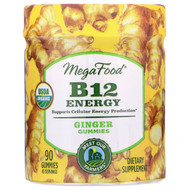 <img alt="MegaFood, B12 Energy, Ginger, 90 Gummies" title="MegaFood, B12 Energy, Ginger, 90 Gummies,051494103463"