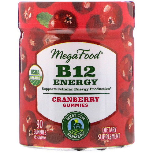 <img alt="MegaFood, B12 Energy, Cranberry, 90 Gummies" title="MegaFood, B12 Energy, Cranberry, 90 Gummies,051494103470"