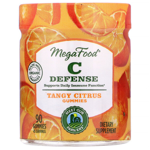 <img alt="MegaFood, C Defense, Tangy Citrus, 90 Gummies" title="MegaFood, C Defense, Tangy Citrus, 90 Gummies,051494103494"