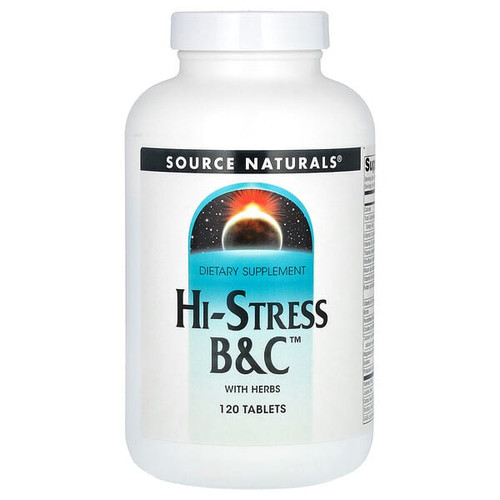<img alt="Source Naturals, Hi-Stress B&C With Herbs, 120 Tablets" title="Source Naturals, Hi-Stress B&C With Herbs, 120 Tablets,021078005247"